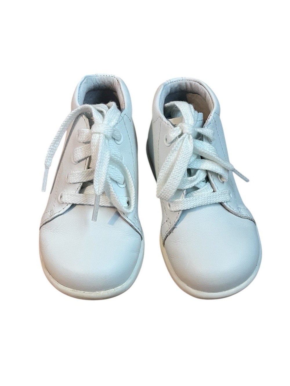 Stride Rite Jamie White Leather Walker Shoes Boys Size 5M Soft Motion‎